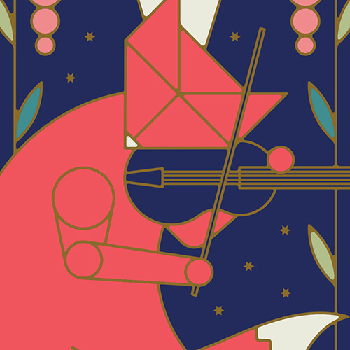 Illustration used for both concert season brochure and poster design.